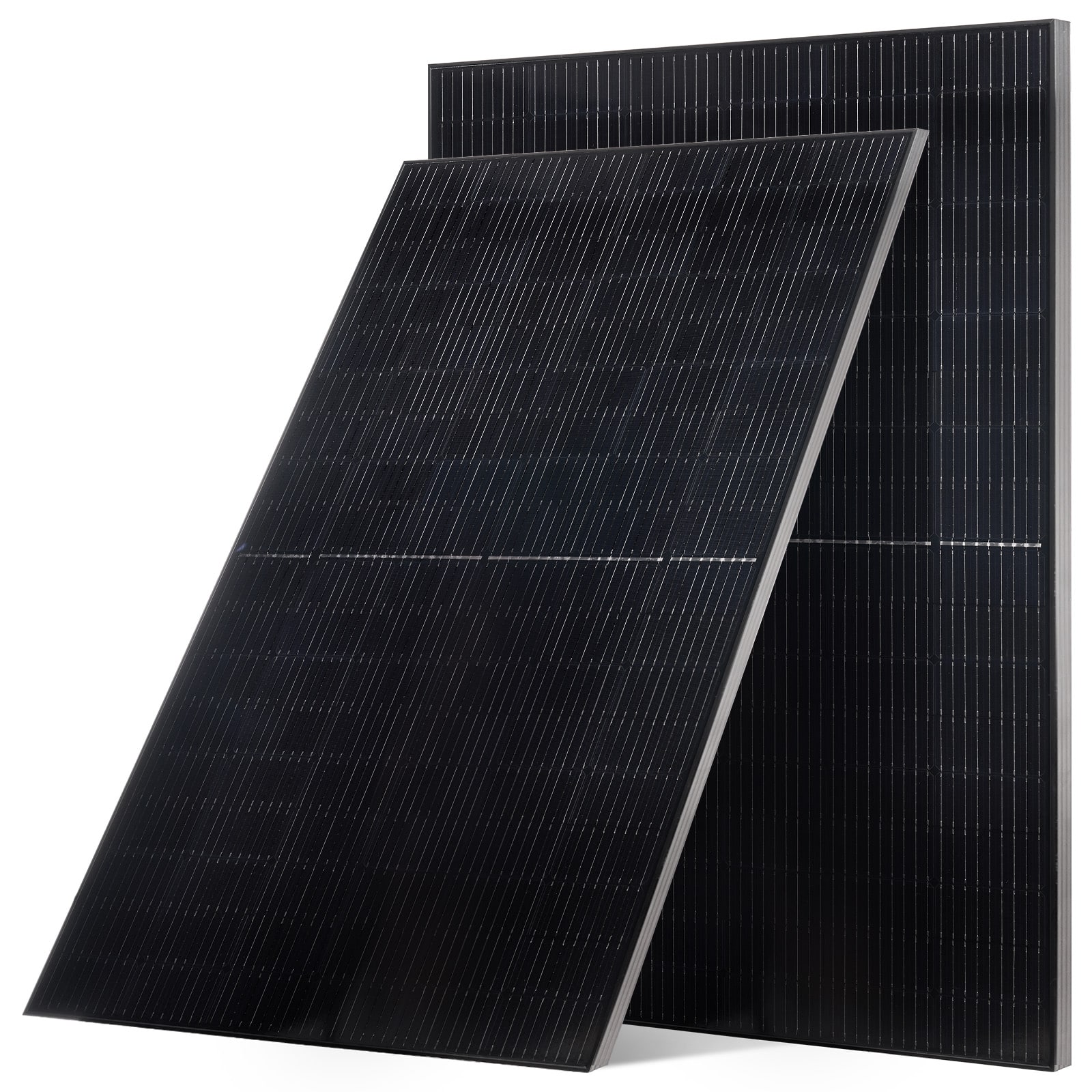 VEVOR - 2PCS 400W Monocrystalline Solar Panels, 23% High-Efficiency Mono PV Module with Stable MC4 Output & Aluminum Frame - Black