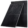 Front. VEVOR - 2PCS 400W Monocrystalline Solar Panels, 23% High-Efficiency Mono PV Module with Stable MC4 Output & Aluminum Frame - Black.