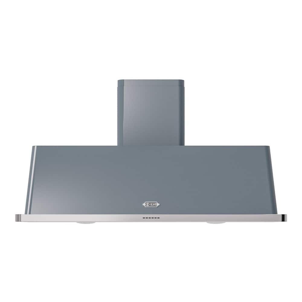ILVE - 60 inches - Externally Vented - Wall Range Hood - Blue Grey