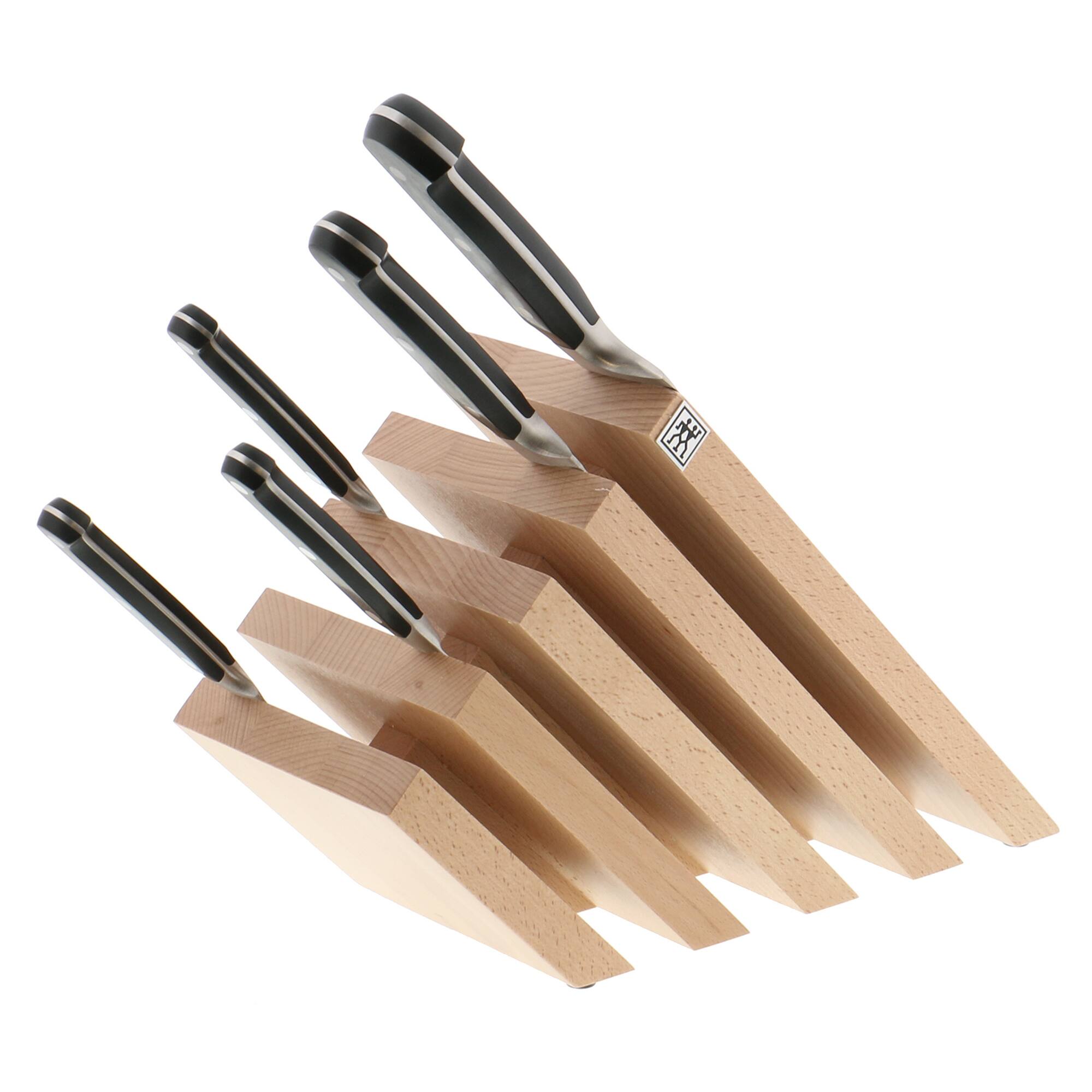Alt View 1. ZWILLING - ZWILLING Italian Slanted Magnetic Knife Block - Natural Beechwood - Natural Beechwood.