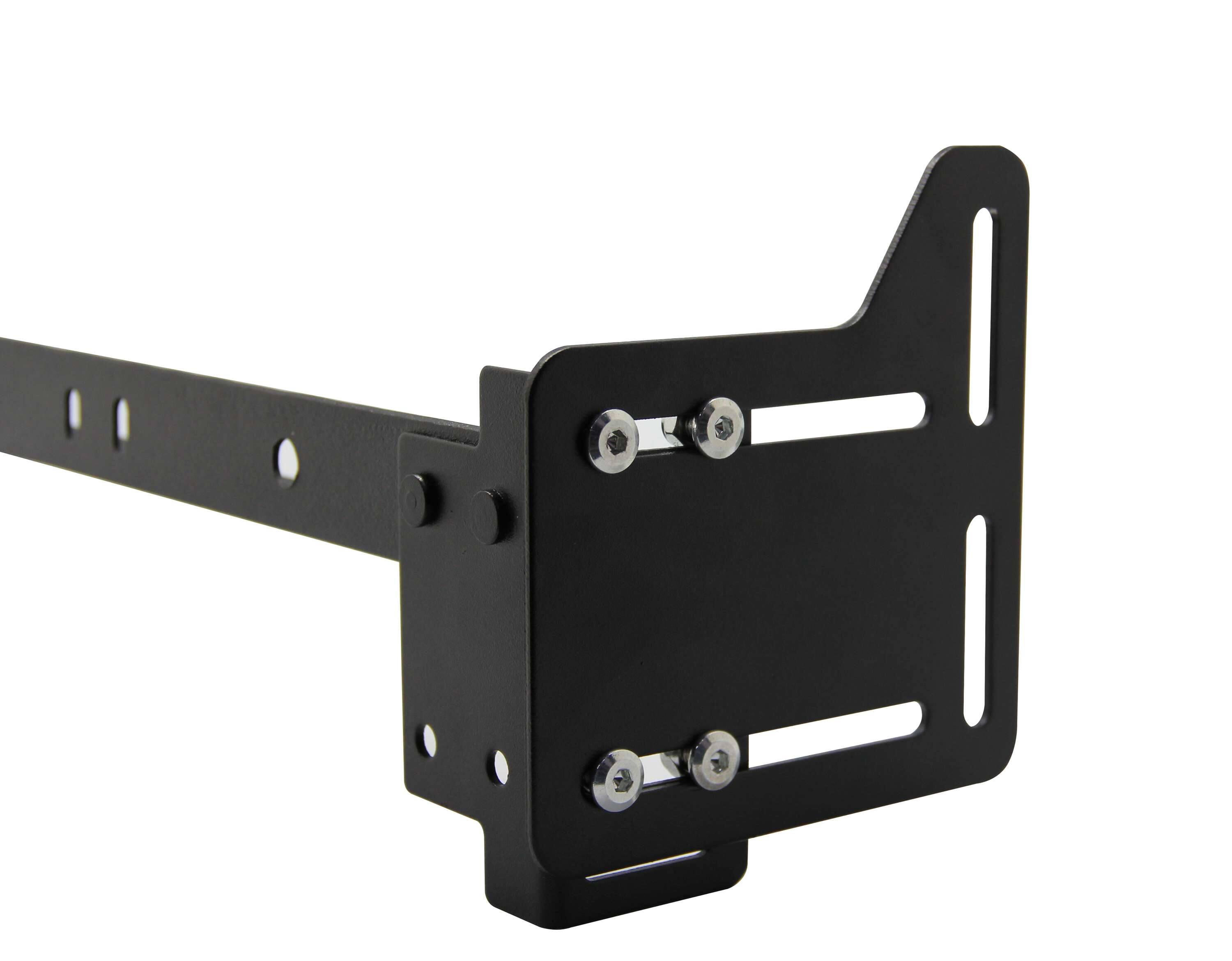 Left. Kings Brand Furniture - Kings Brand Furniture Set of 2 Bed Modification Plates for Queen to Full - Black.