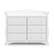 Left. Storkcraft - Avalon 6-Drawer Double Dresser - White.