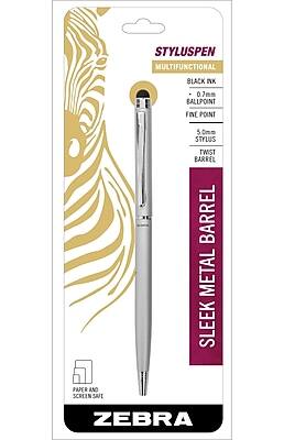 Zebra - Stylus Ballpoint Pen, Fine Point, 0.7mm - Black Ink