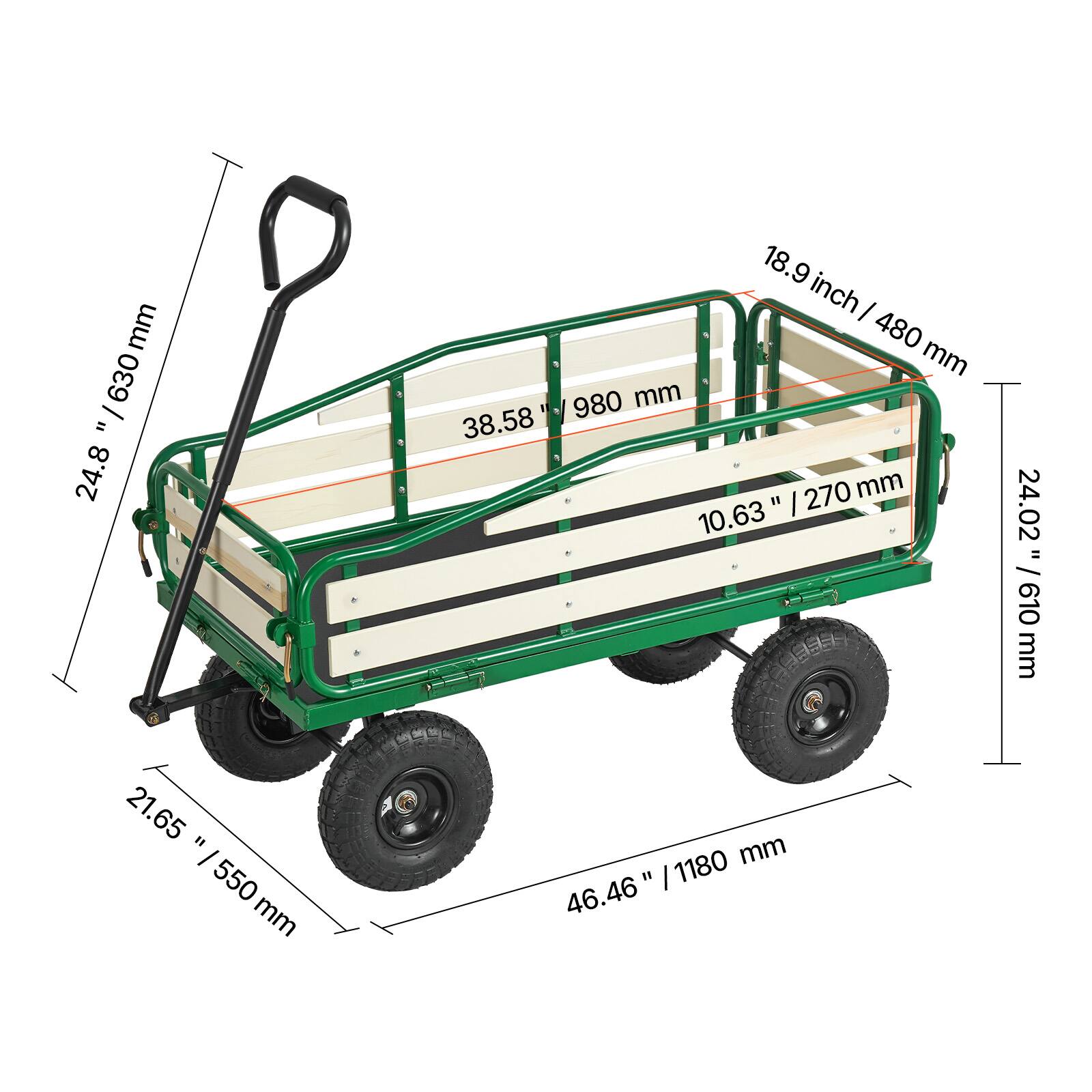 - 24.8" / 630 mm
- 18.9 inch / 480 mm
- 980 mm
- 38.58
- 270 mm
- 10.63" / 270 mm
- 24.02" / 610 mm
- 21.65" / 550 mm
- 1180 mm
- 46.46" / 1180 mm