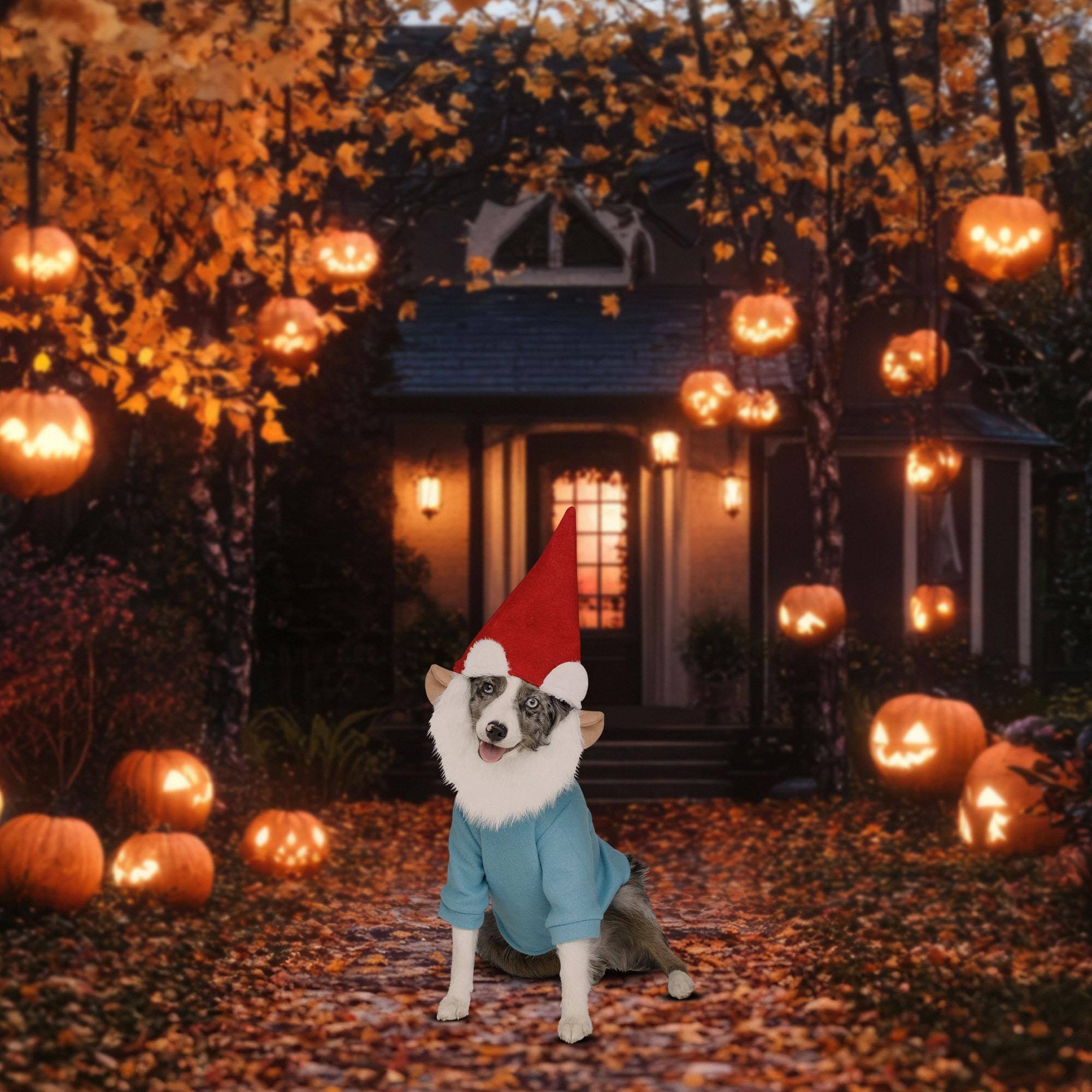 Alt View 1. Funworld - Gnome Pet Costume | X-Large - Multi-Colored.