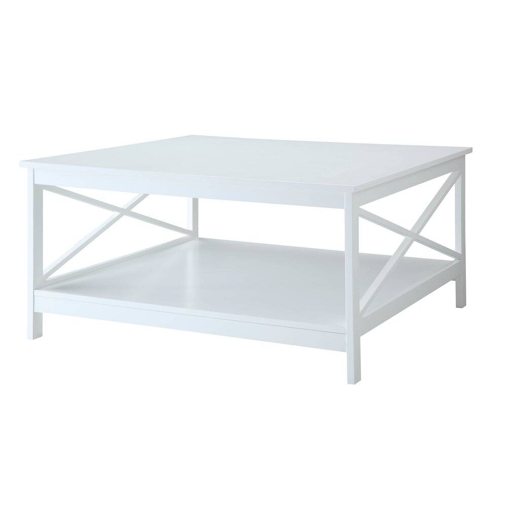 Convenience Concepts - Oxford 36" Square Coffee Table - White
