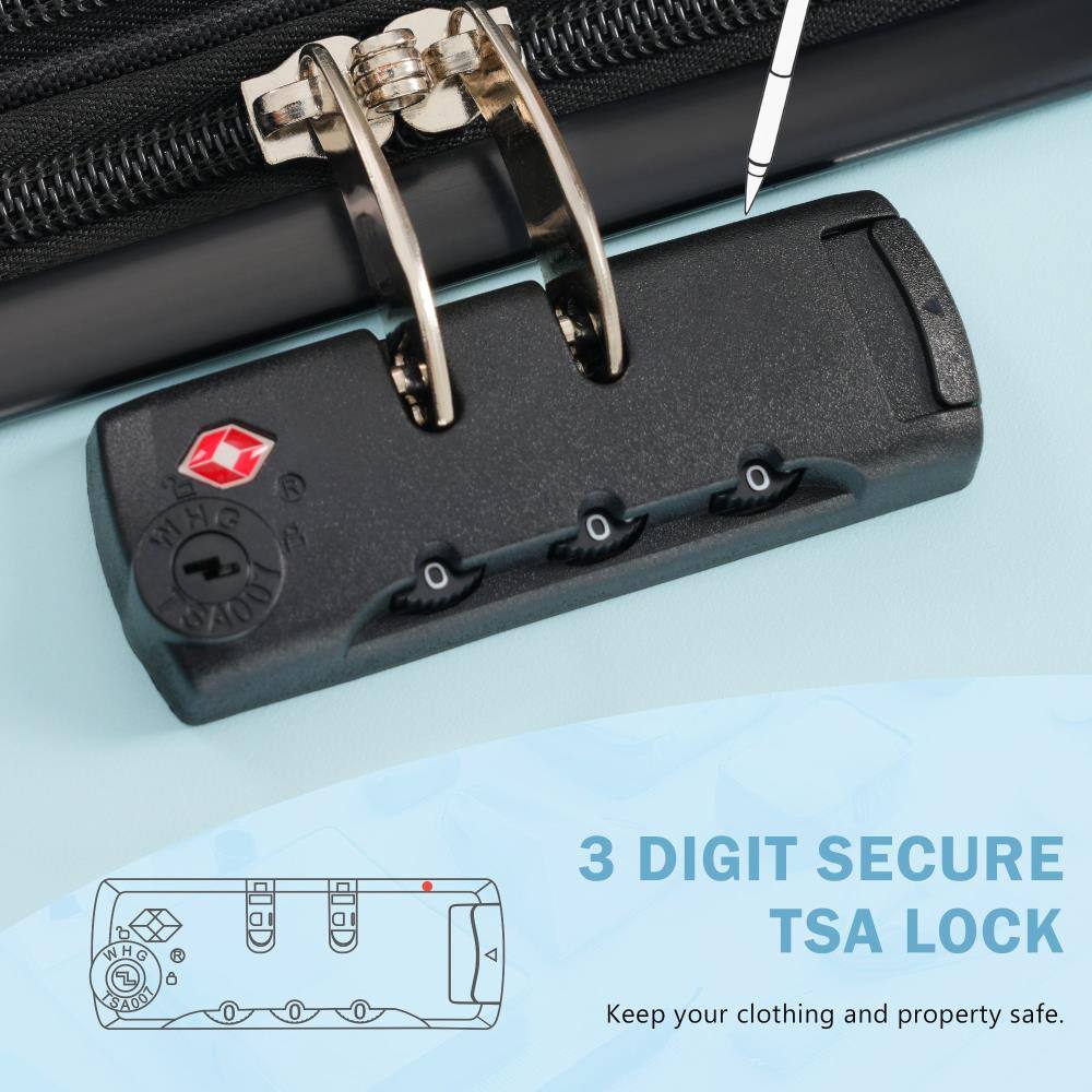 3 DIGIT SECURE TSA LOCK  
Keep your clothing and property safe.