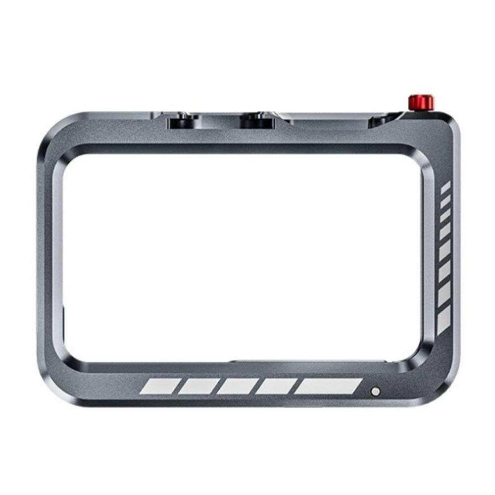 Back. StartRC - STARTRC Metallic Silver Metal Camera Cage for DJI Osmo Action 5 Pro Camera.
