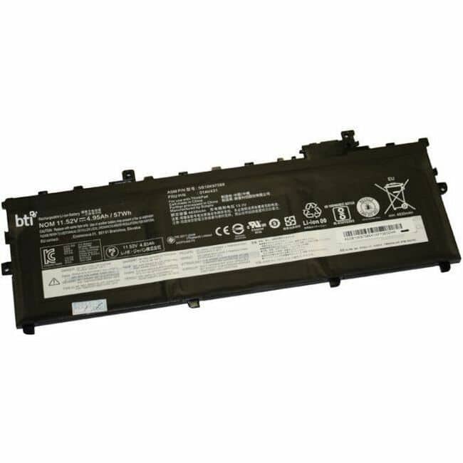 BTI Battery Tech - BTI 01AV494-BTI 11.52V 57WHR LI-ION BATTERY - For Notebook - Battery Rechargeable - Proprietary Battery Size - 4950 mAh