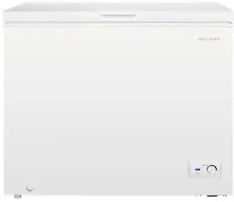 Insignia™ - 7 Cu. Ft. Manual Defrost Garage-Ready Chest Freezer - White