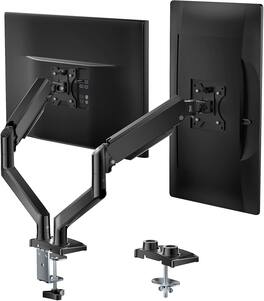 FINEAK - Dual Monitor Mount for 17-32 inch Computer Screens, Holds up to 22 lbs - Black