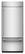 Front. KitchenAid - 36 in. Wide 20.8 cu. ft. Built-In Bottom Mount Refrigerator with Platinum Interior - Stainless Steel with PrintShield Finish.