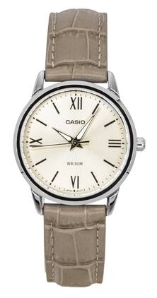 Casio - Analog Leather Strap Dial Quartz LTP-1303LL-7AV Women's Watch - Gold