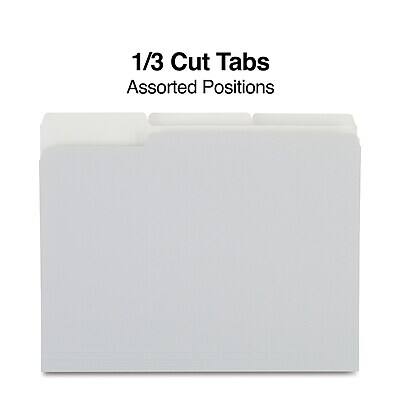 1/3 Cut Tabs  
Assorted Positions