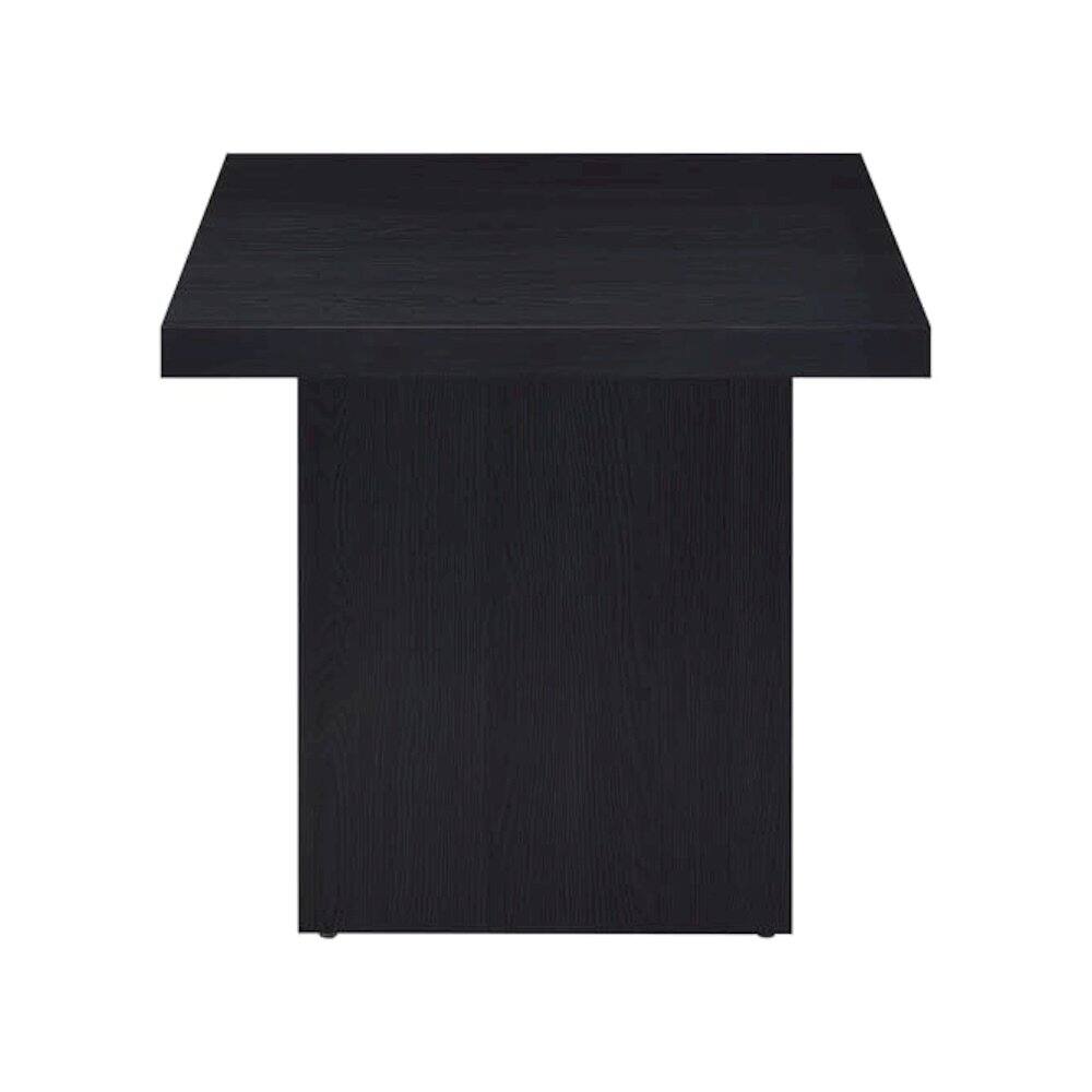 Alt View 2. Coaster Co. of America - Max 3-piece Rectangular Coffee and End Table Set Black - Black.