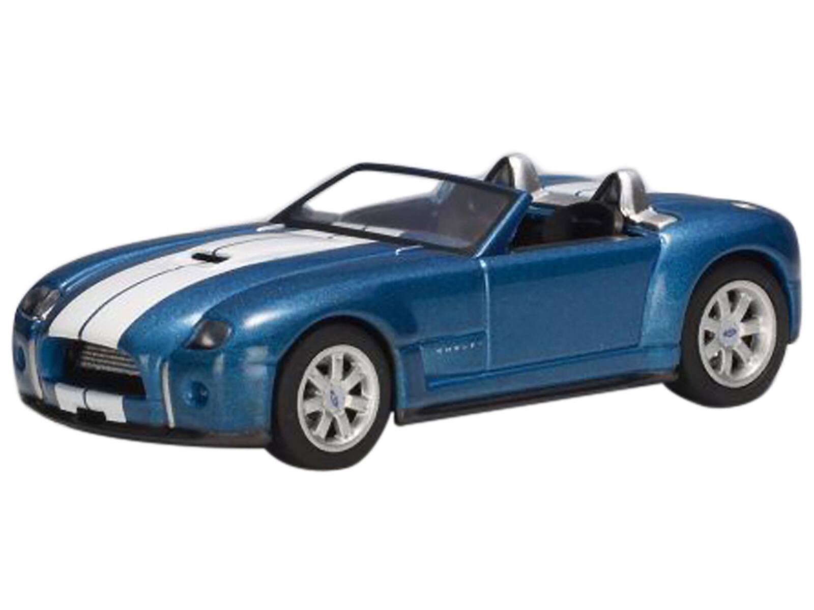 Alt View 1. Autoart - 2004 Ford Shelby Cobra Concept Guardsman Blue Metallic with Performance White Stripes 1/64 Model Car by Autoart.