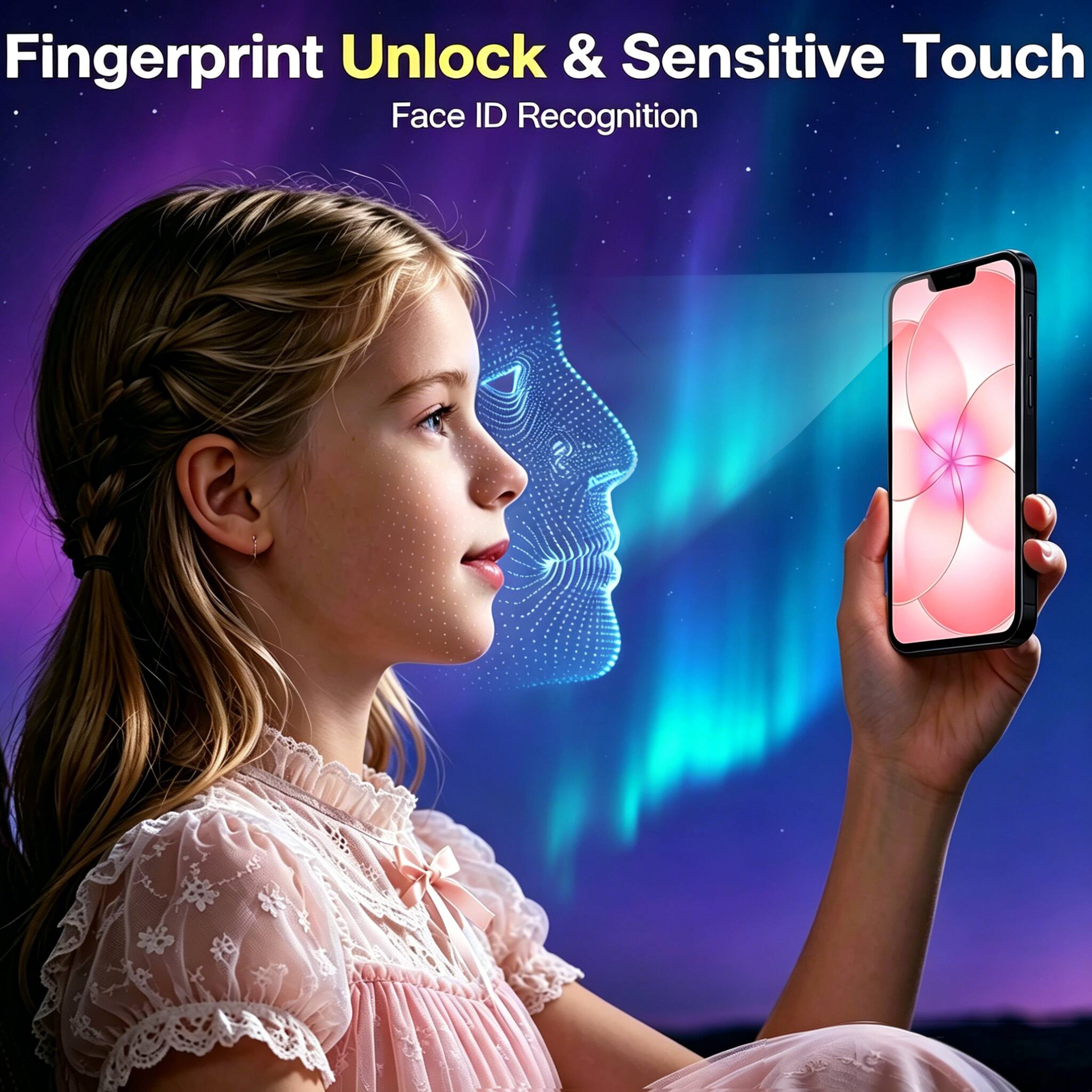 Fingerprint Unlock & Sensitive Touch  
Face ID Recognition