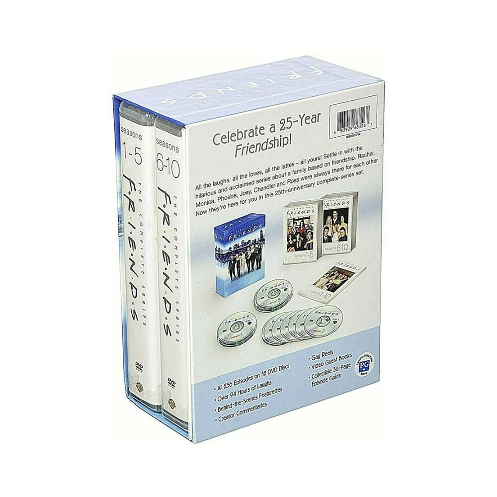 Angle. Friends: The Complete Series seasons 1-10 DVD.