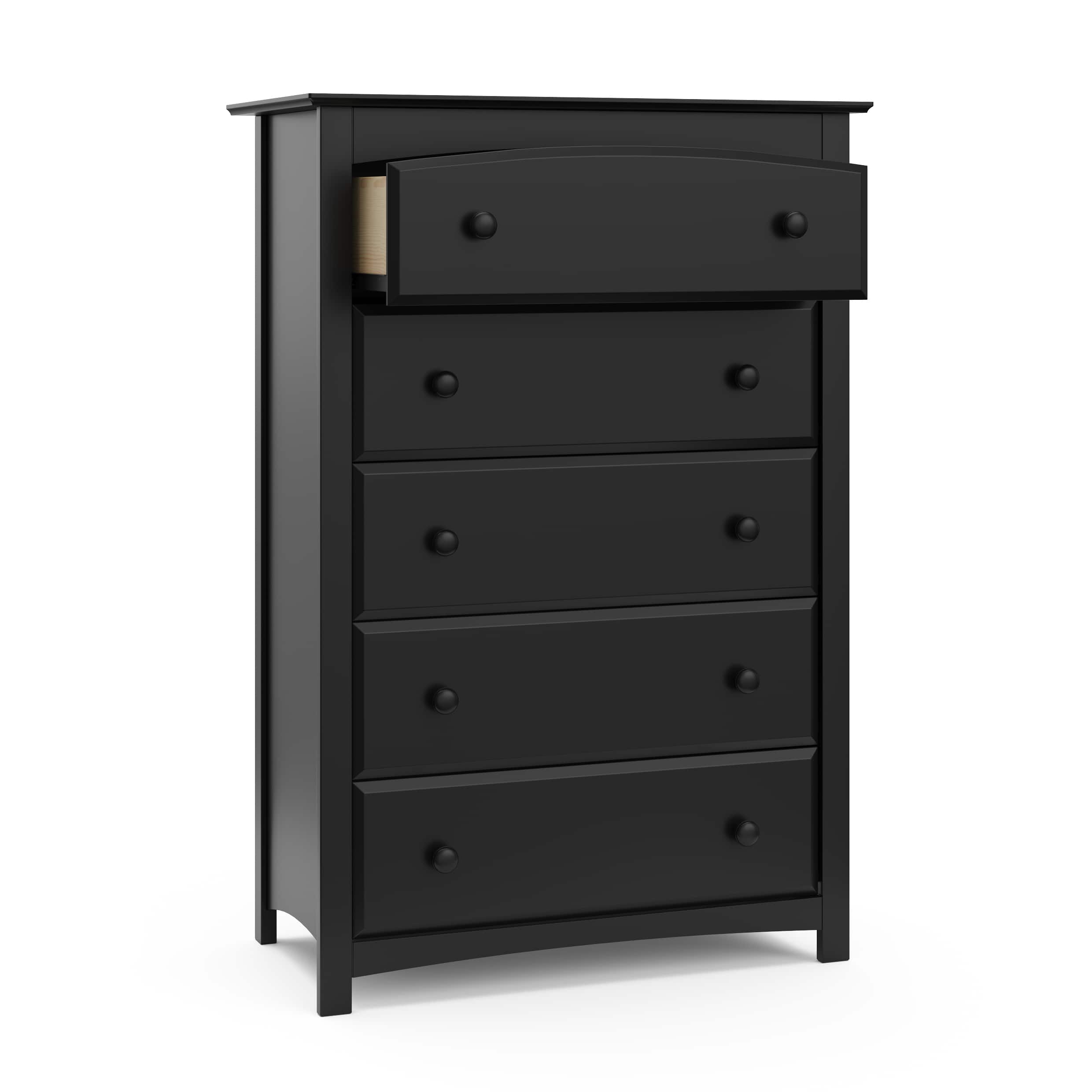 Alt View 12. Storkcraft - Kenton 5-Drawer Dresser - Black.