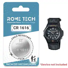 RomeTech - Replacement Battery for CASIO FT500WC-1BV Watch 2 Pack