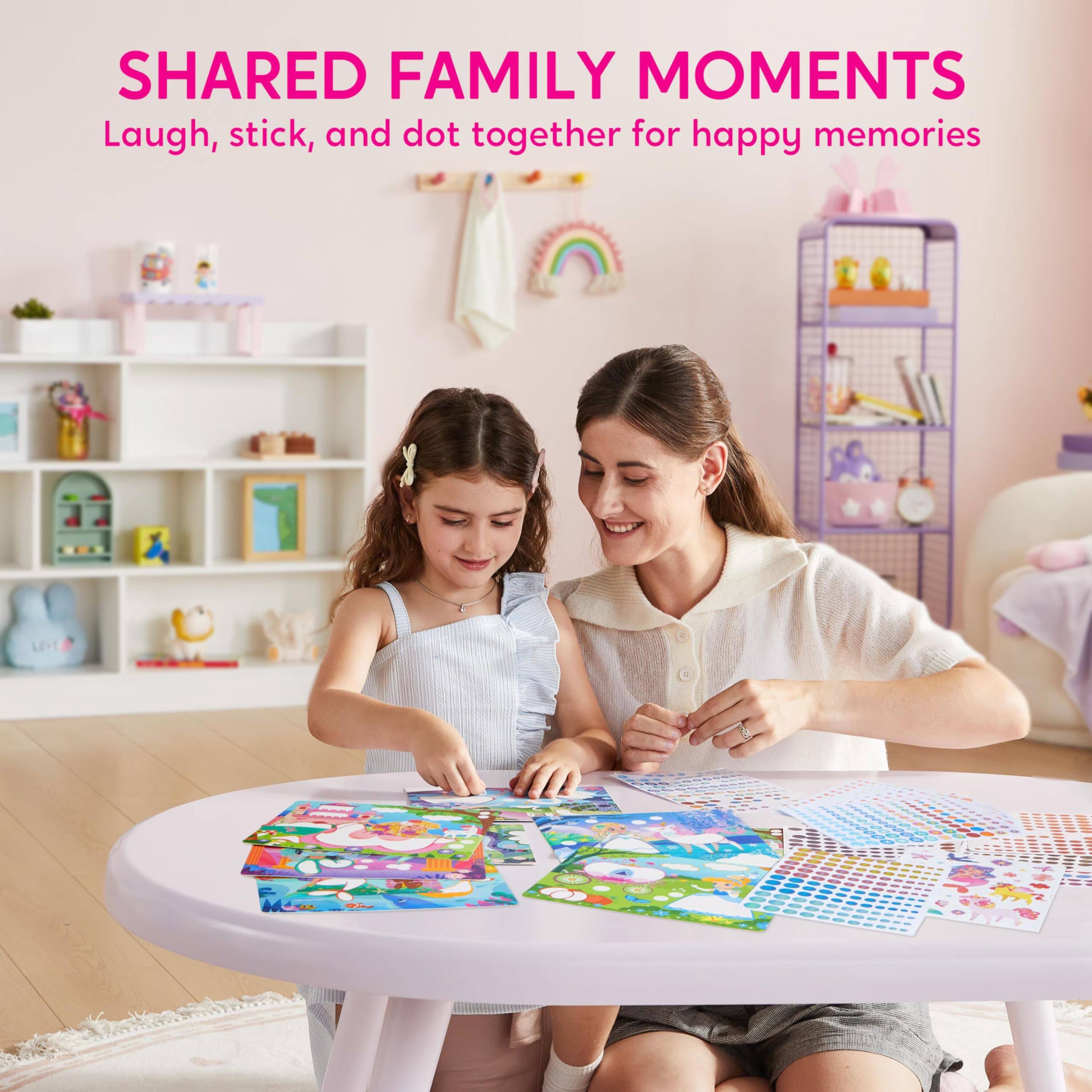 SHARED FAMILY MOMENTS  
Laugh, stick, and dot together for happy memories