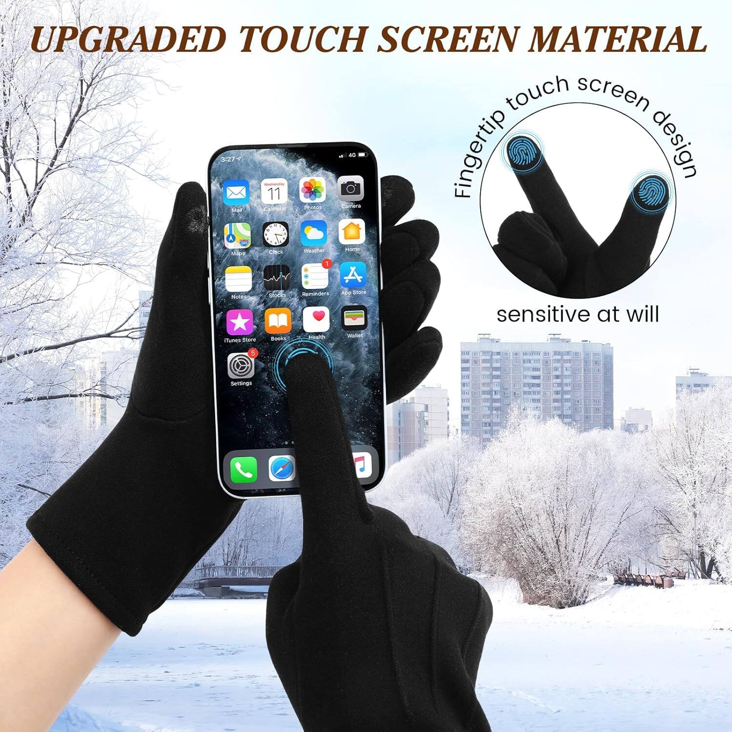 UPGRADED TOUCH SCREEN MATERIAL

Fingertip touch screen design
sensitive at will