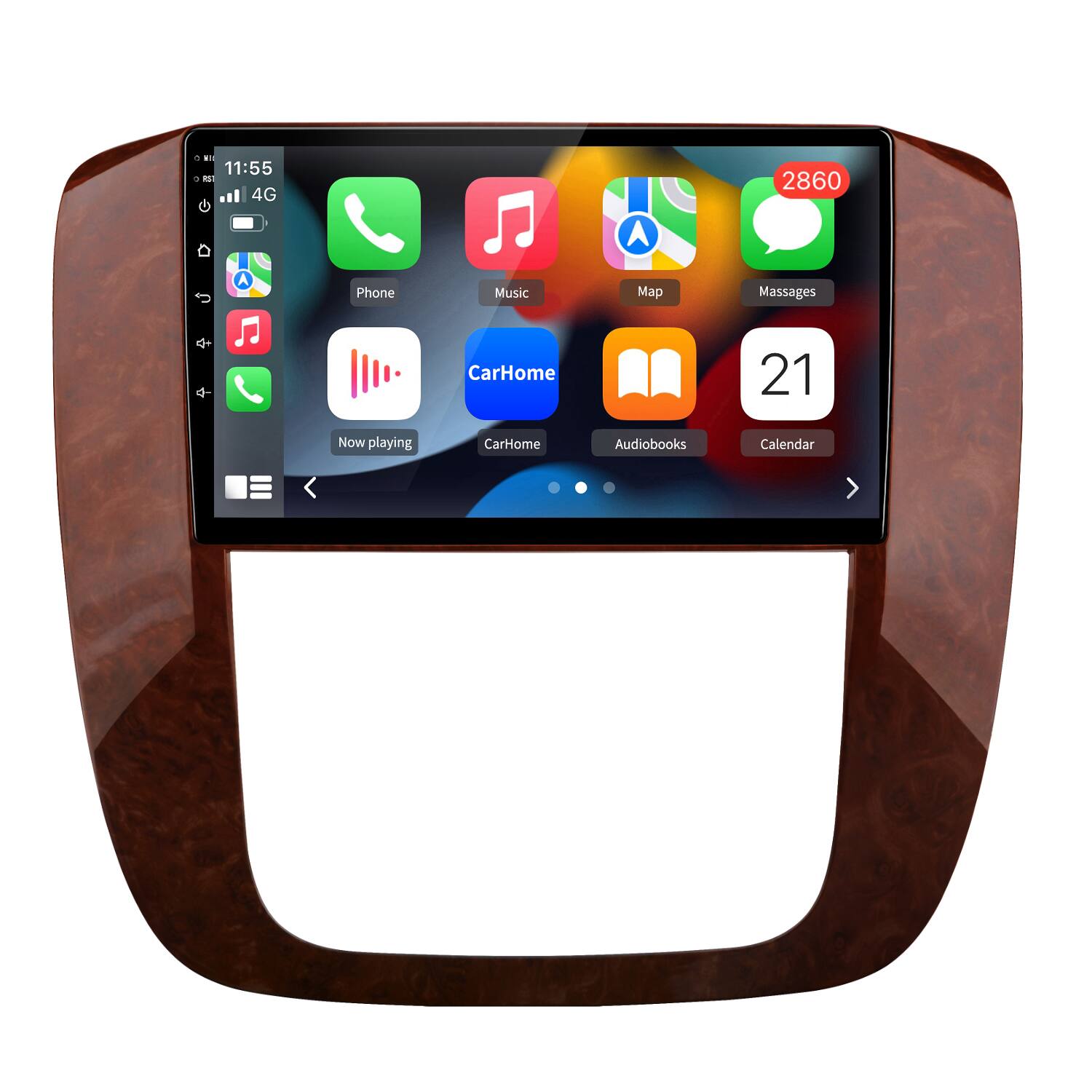 Junsun - 9" 8 Core 4+64GB Android 15 carplay For GMC Yukon Chevy Tahoe Suburban 2007-2013 Car Stereo Radio GPS Navi WIFI RDS DSP - Black