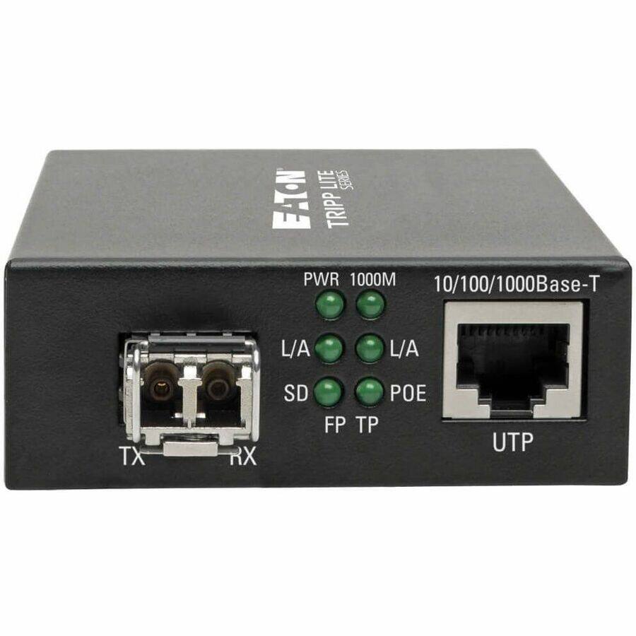 LITE SERIES  
TRIPP PWR 1000M  
10/100/1000Base-T  
L/A TX RX SD POE FP TP UTP