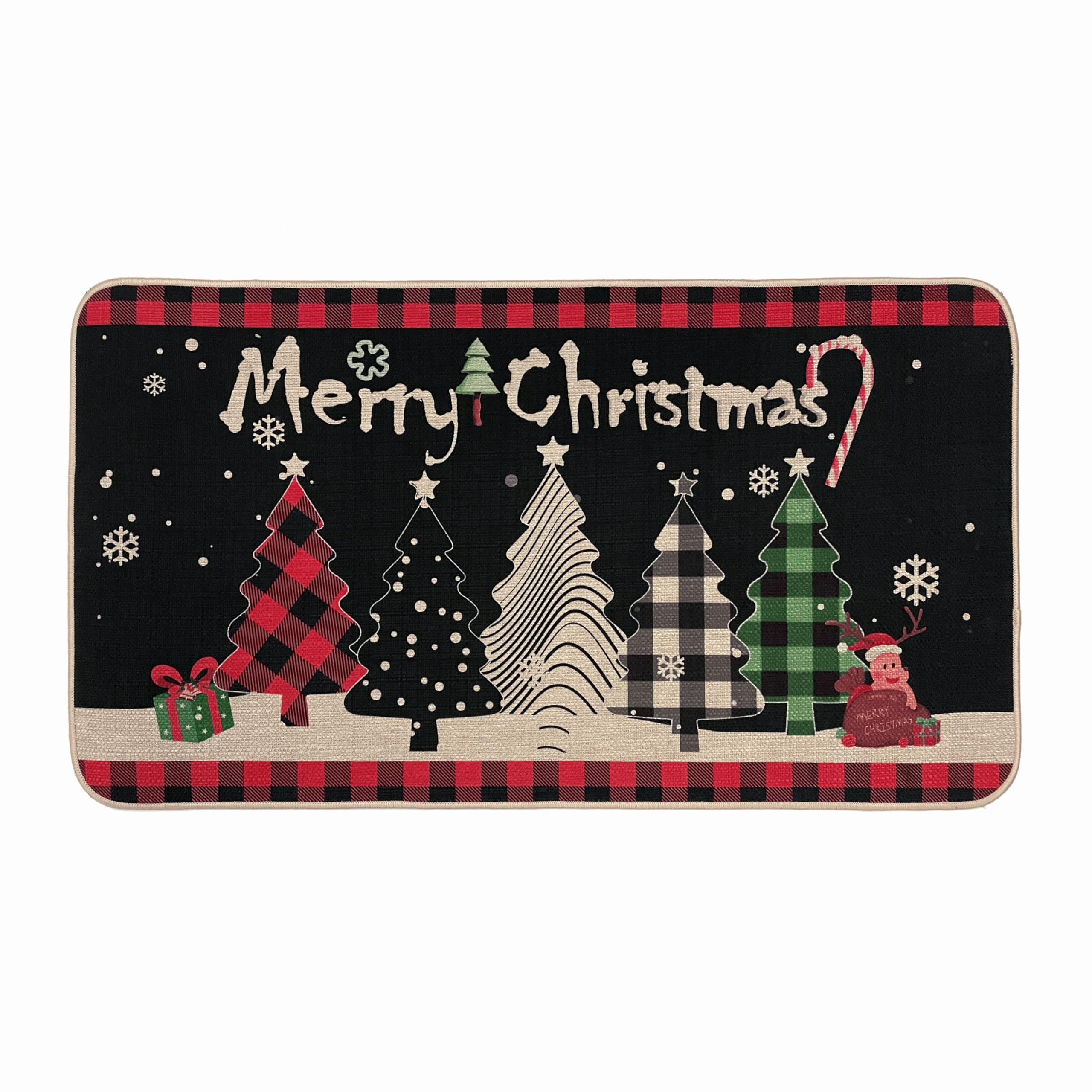 Merry Chirstmas Tree 1'5" x 2'6" (Rectangular)