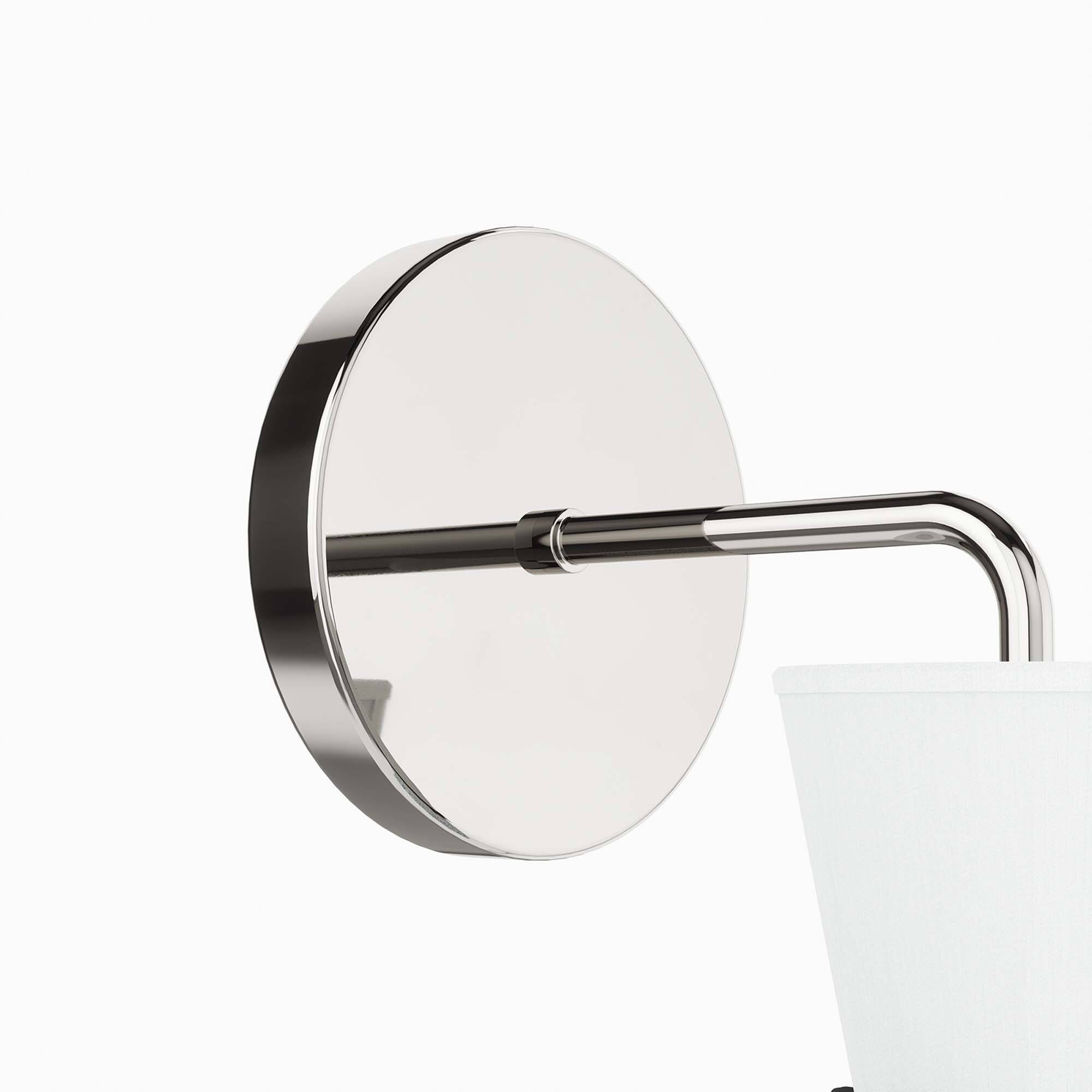 Alt View 4. Modway - Starlight 1-Light Wall Sconce by Modway - White Polished Nickel.