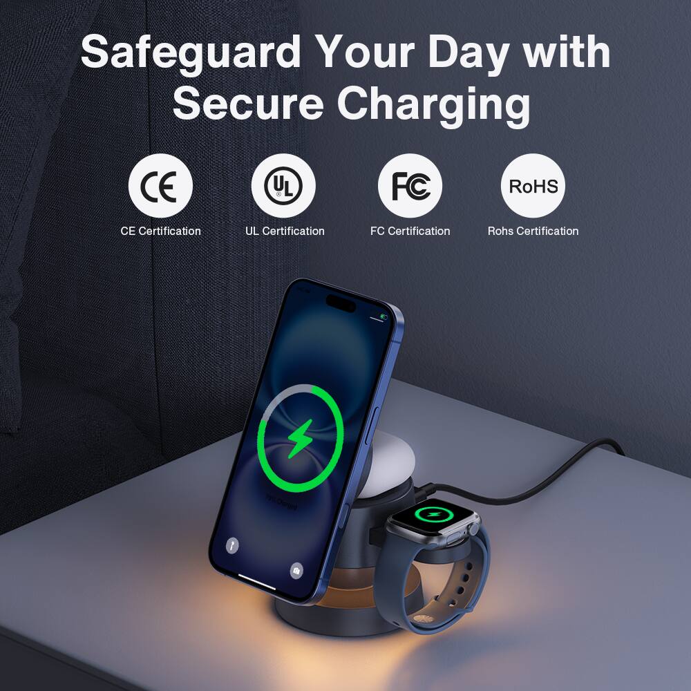 Safeguard Your Day with Secure Charging

- CE Certification
- UL Certification
- FC Certification
- RoHS Certification