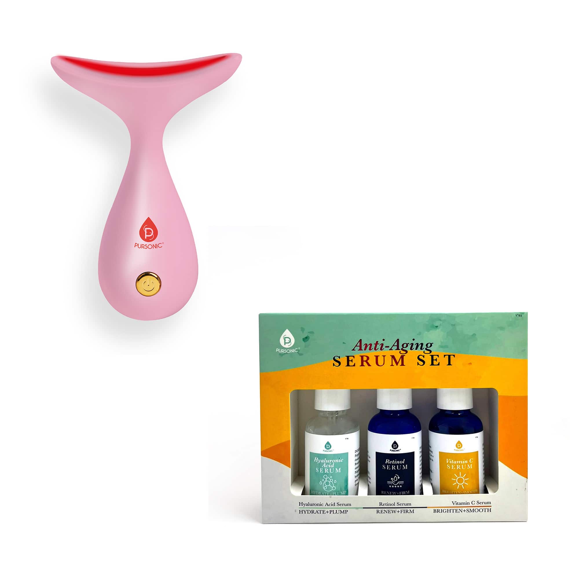 Pursonic - LED Light Therapy Sculpting Wand + Anti-Aging Serum Complete Transformation Set price history on PriceWatchPro