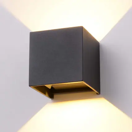 Front. Auledio - Warm Light 01- Outdoor Waterproof - Black -12W AC85-285V Induction lamps - black.