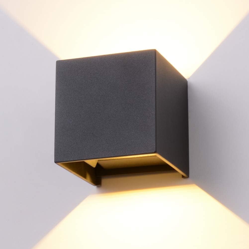 Front. Auledio - Warm Light 01- Outdoor Waterproof - Black -12W AC85-285V Induction lamps - black.