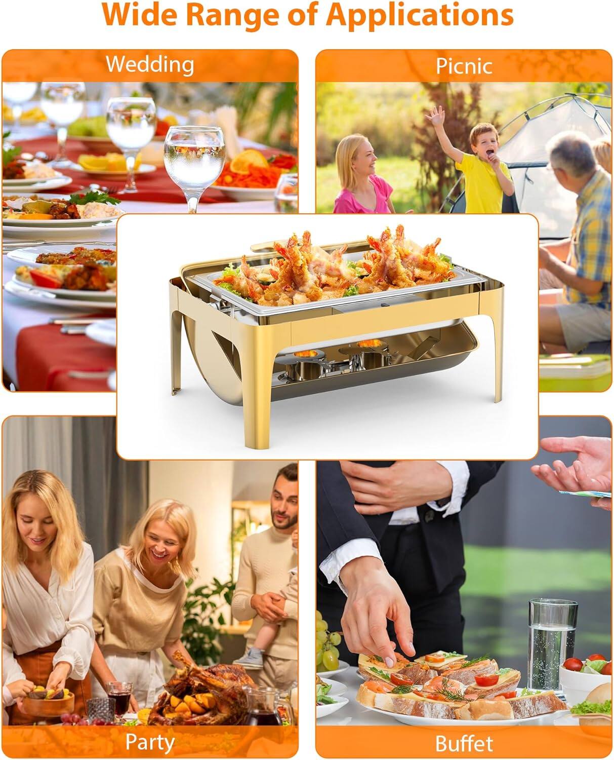 Wide Range of Applications

- Wedding
- Picnic
- Party
- Buffet