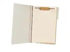 Front. Smead - Filing Dividers with Fastener, Bottom 1/5-Cut Tab, Legal Size, 50/Pack - Manila.