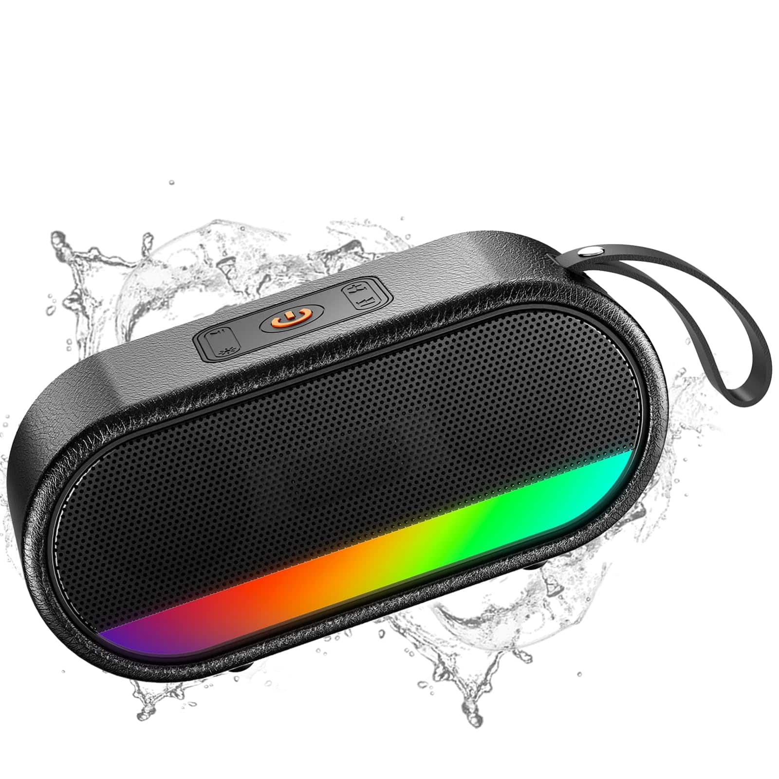 Dazzed Corner - Bluetooth Speaker,Portable Outdoor Wireless Punchy Bass - Black