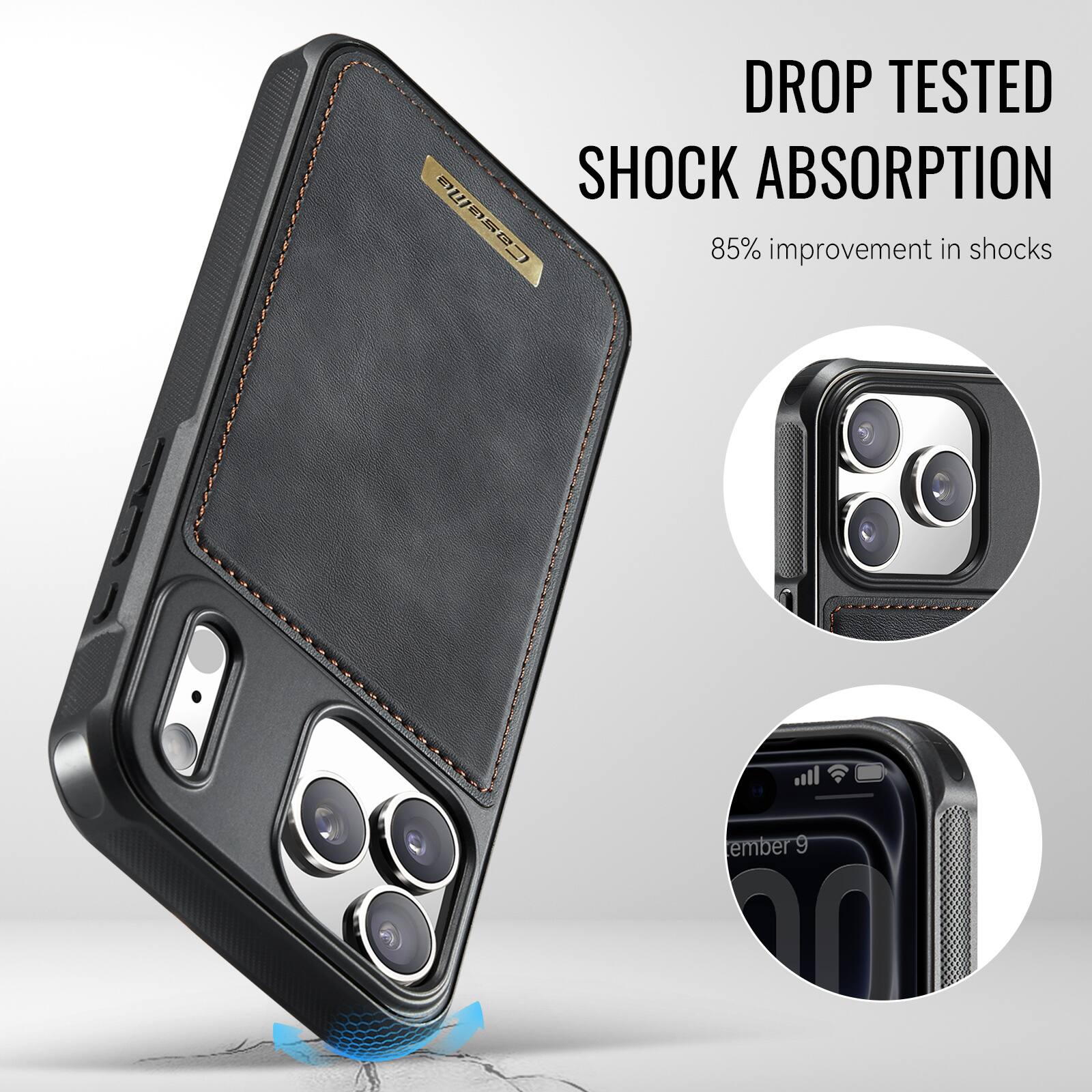 DROP TESTED SHOCK ABSORPTION  
85% improvement in shocks
