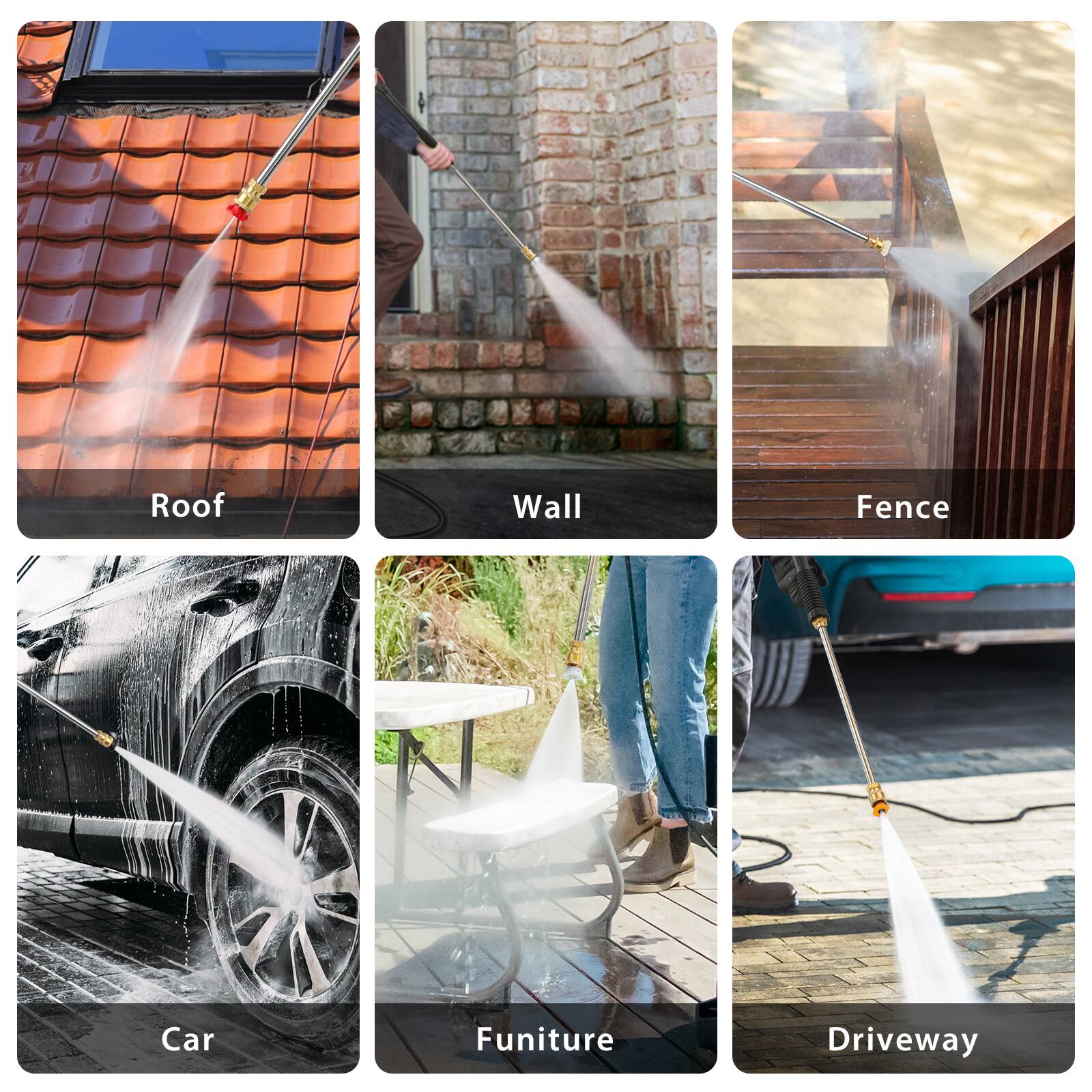 Roof  
Wall  
Fence  
Car  
Furniture  
Driveway