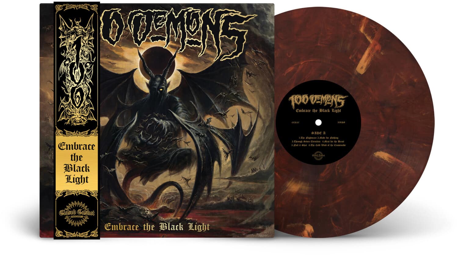 100 Demons - Embrace The Black Light  (Spiritual Obliteration Marble Vinyl)   - VINYL LP price history on PriceWatchPro