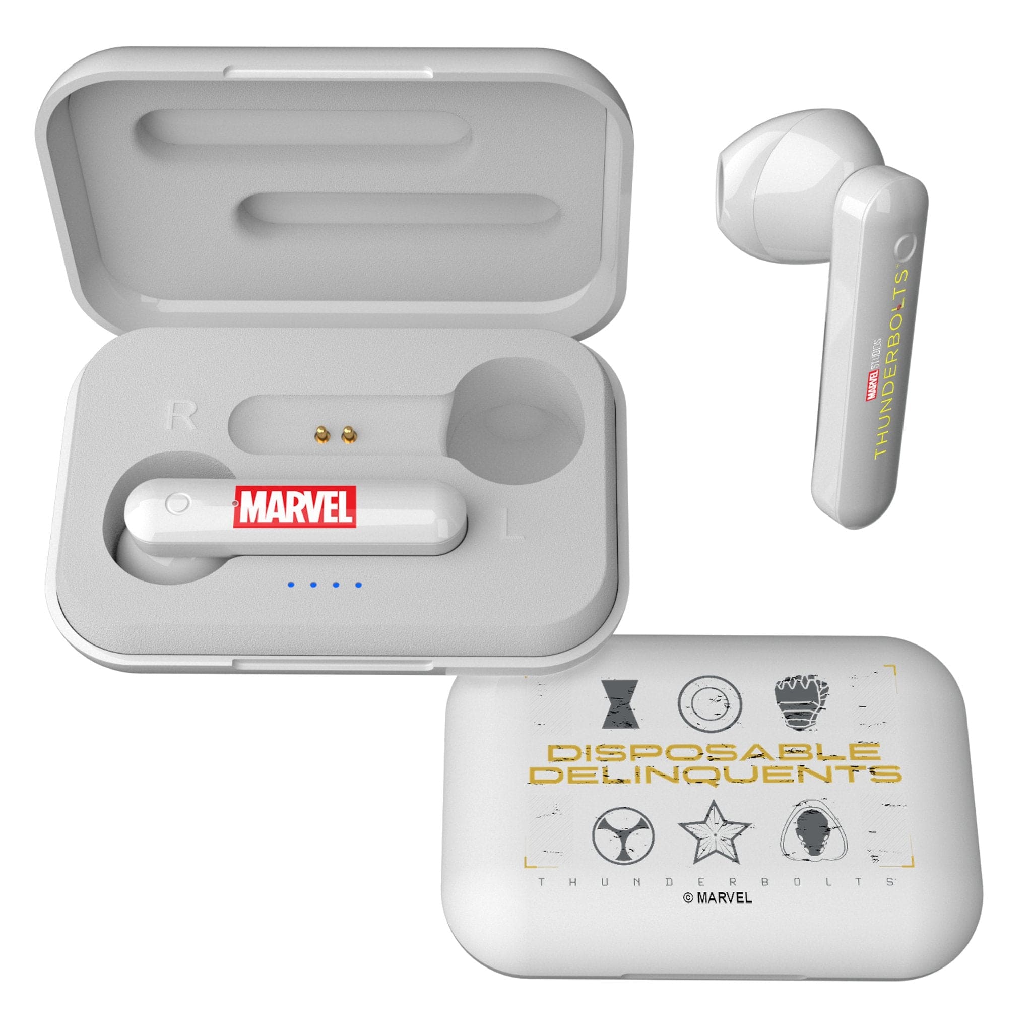 Keyscaper - Marvel Badge Wireless TWS Earbuds - Thunderbolts