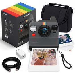 Polaroid - Now Generation 3 i-Type Instant Camera + Camera Bag + More - Black