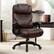 Front. Brick Attic - 500lbs Heavy Duty Executive Breathable Leather Office Chair with Adjustable High Back, Lumbar Support Swivel PC Chair - Brown.