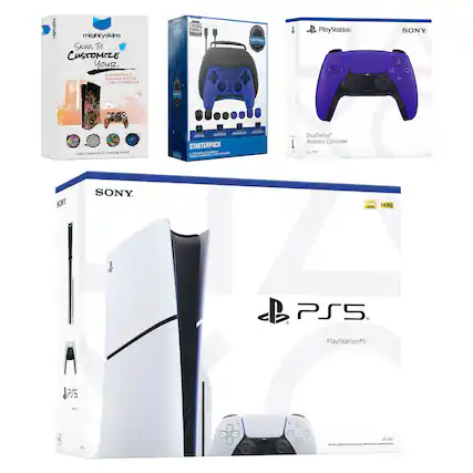 mighty skins
Skins To Customize Your
PS5 Slim Disc Edition
One Controller
STARTERPACK
12 PREMIUM SKINS TO CHOOSE FROM
DualSense™ Wireless Controller
For PS5™
PlayStation®5
4K HDR
SONY