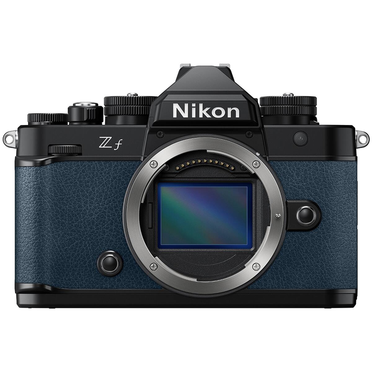 Alt View 1. Nikon - Nikon Z f Mirrorless Camera, Blue, Bundle with 128GB Memory Card, EN-EL15c Battery, Smart Charger Plate, Charger Base,.