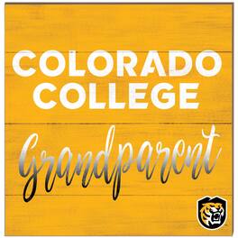 Jardine - Colorado College Tigers 10'' x 10'' Grandparent Plaque - Black