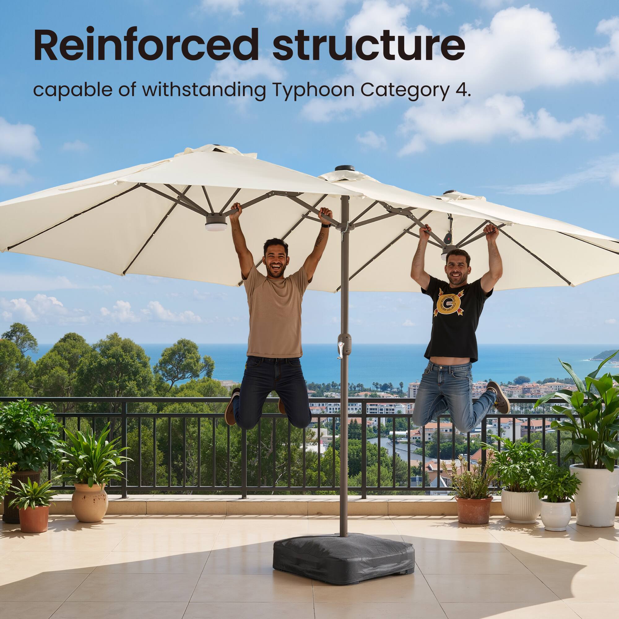 Reinforced structure capable of withstanding Typhoon Category 4.