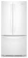 Whirlpool - 33 in. Wide 22 cu. ft. French Door Refrigerator with Humidity-Controlled Crispers - White