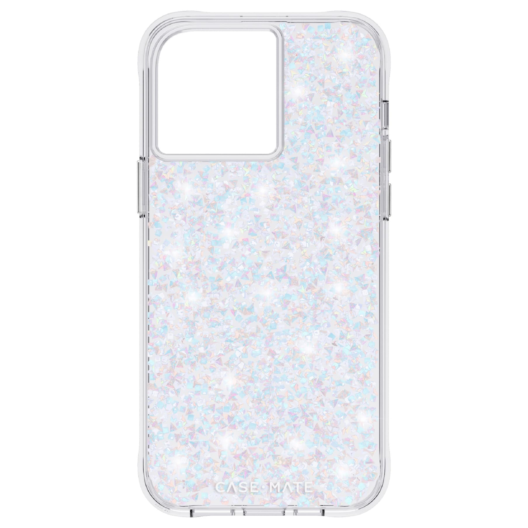 Front. Case-Mate - Antimicrobial Hardshell Case with MagSafe for Apple iPhone 14 Pro Max - Twinkle Diamond.