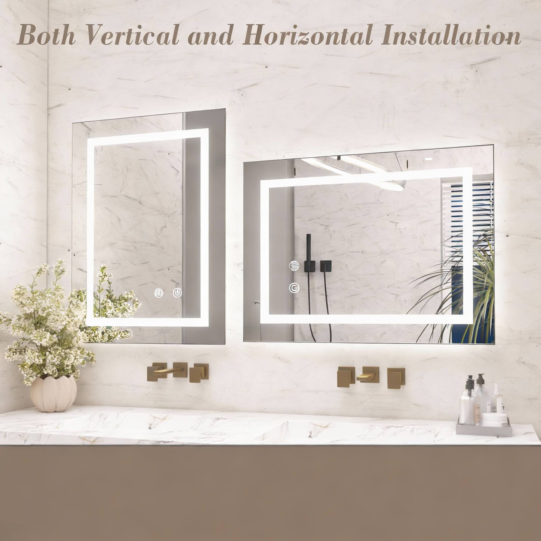 Both Vertical and Horizontal Installation